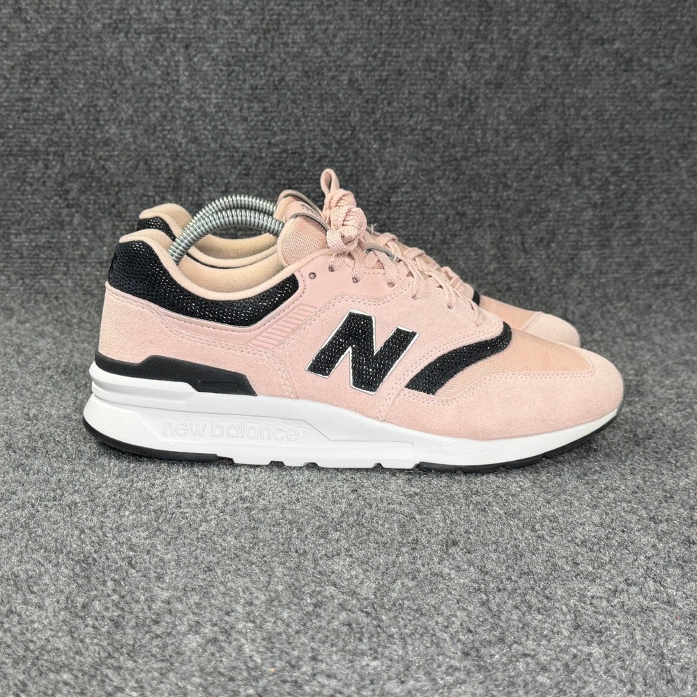 New Balance 997H Athletic Shoes Women's 10 Dark Mercury Black Pink Suede Running